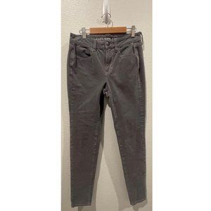 AMERICAN EAGLE Hi-Rise Jegging Grey Velvet Pants